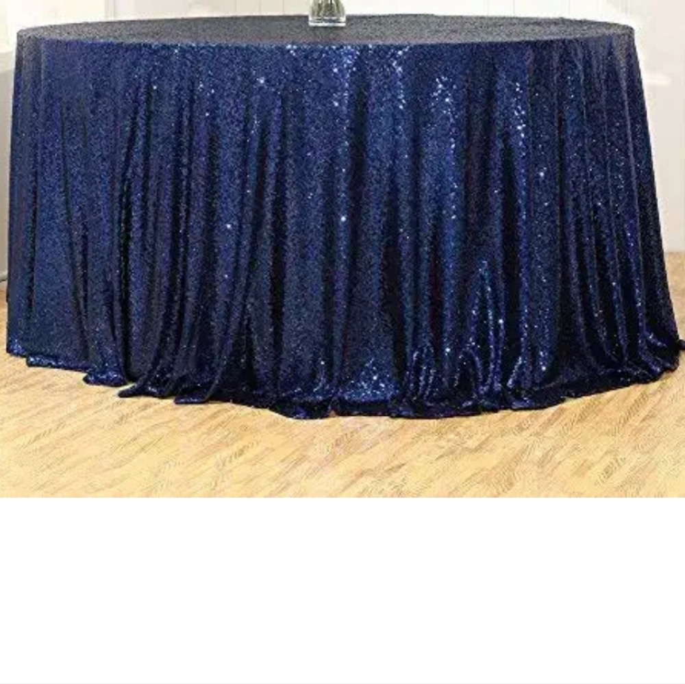 Round Sequin Tablecloth Cover for Dinner Wedding Birthday Party Reception Table